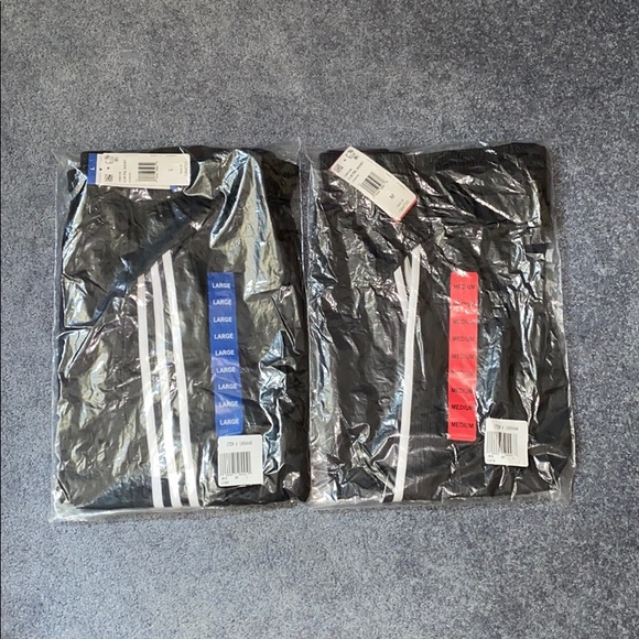 Adidas Grey Three Strip Logo Men Active Shorts - Picture 8 of 8